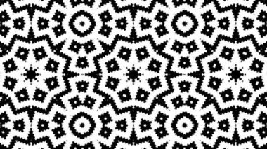 Kaleydoskop sorunsuz döngü sıra mandala desenler çok renkli hareketli grafik arka plan soyut. Yoga için ideal, kulüpleri, gösterir