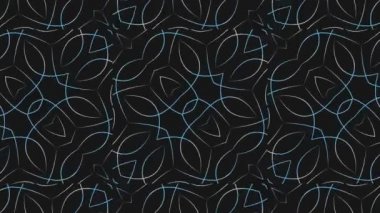 Kaleydoskop sorunsuz döngü sıra mandala desenler çok renkli hareketli grafik arka plan soyut. Yoga için ideal, kulüpleri, gösterir