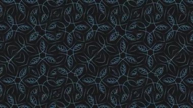 Kaleydoskop sorunsuz döngü sıra mandala desenler çok renkli hareketli grafik arka plan soyut. Yoga için ideal, kulüpleri, gösterir