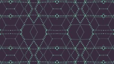 Kaleydoskop sorunsuz döngü sıra mandala desenler çok renkli hareketli grafik arka plan soyut. Yoga için ideal, kulüpleri, gösterir