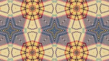 Kaleydoskop sorunsuz döngü sıra mandala desenler çok renkli hareketli grafik arka plan soyut. Yoga için ideal, kulüpleri, gösterir