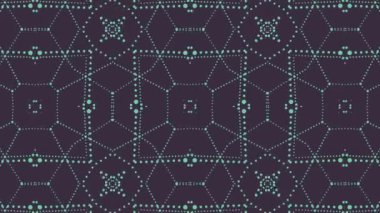 Kaleydoskop sorunsuz döngü sıra mandala desenler çok renkli hareketli grafik arka plan soyut. Yoga için ideal, kulüpleri, gösterir