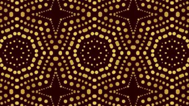 Kaleydoskop sorunsuz döngü sıra mandala desenler çok renkli hareketli grafik arka plan soyut. Yoga için ideal, kulüpleri, gösterir