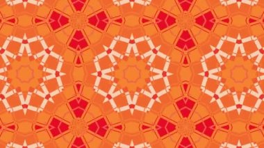 Kaleydoskop sorunsuz döngü sıra mandala desenler çok renkli hareketli grafik arka plan soyut. Yoga için ideal, kulüpleri, gösterir