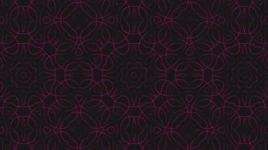 Kaleydoskop sorunsuz döngü sıra mandala desenler çok renkli hareketli grafik arka plan soyut. Yoga için ideal, kulüpleri, gösterir