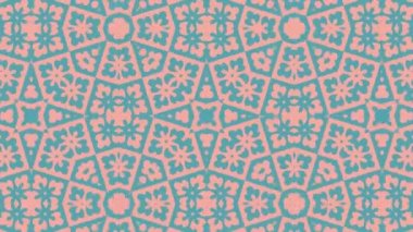 Kaleydoskop sorunsuz döngü sıra mandala desenler çok renkli hareketli grafik arka plan soyut. Yoga için ideal, kulüpleri, gösterir