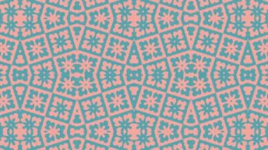 Kaleydoskop sorunsuz döngü sıra mandala desenler çok renkli hareketli grafik arka plan soyut. Yoga için ideal, kulüpleri, gösterir