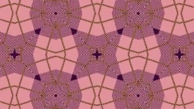 Kaleydoskop sorunsuz döngü sıra mandala desenler çok renkli hareketli grafik arka plan soyut. Yoga için ideal, kulüpleri, gösterir