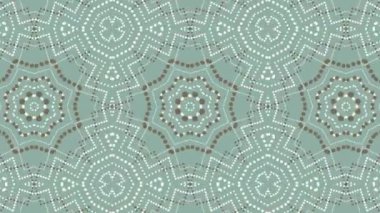 Kaleydoskop sorunsuz döngü sıra mandala desenler çok renkli hareketli grafik arka plan soyut. Yoga için ideal, kulüpleri, gösterir