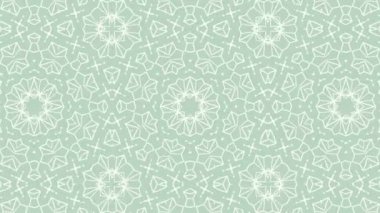 Kaleydoskop sorunsuz döngü sıra mandala desenler çok renkli hareketli grafik arka plan soyut. Yoga için ideal, kulüpleri, gösterir