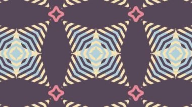 Kaleydoskop sorunsuz döngü sıra mandala desenler çok renkli hareketli grafik arka plan soyut. Yoga için ideal, kulüpleri, gösterir