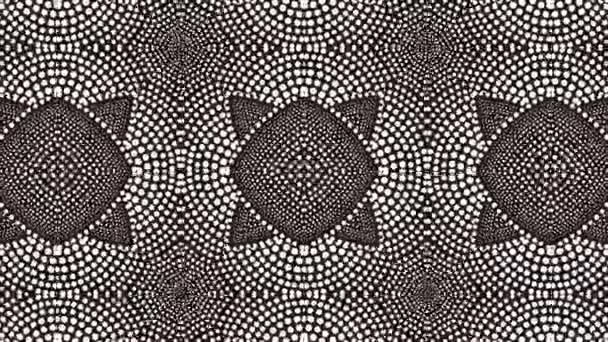 Kaleidoskop Nahtlose Schleifensequenz Mandala Muster Abstrakte Mehrfarbige Bewegungsgrafik Hintergrund Ideal — Stockvideo