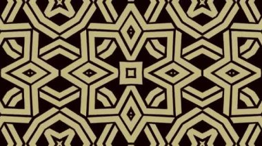 Kaleydoskop sorunsuz döngü sıra mandala desenler çok renkli hareketli grafik arka plan soyut. Yoga için ideal, kulüpleri, gösterir