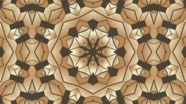 Kaleydoskop sorunsuz döngü sıra mandala desenler çok renkli hareketli grafik arka plan soyut. Yoga için ideal, kulüpleri, gösterir