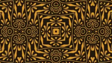 Kaleydoskop sorunsuz döngü sıra mandala desenler çok renkli hareketli grafik arka plan soyut. Yoga için ideal, kulüpleri, gösterir