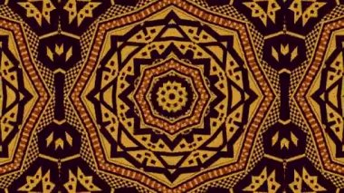 Kaleydoskop sorunsuz döngü sıra mandala desenler çok renkli hareketli grafik arka plan soyut. Yoga için ideal, kulüpleri, gösterir