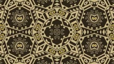 Kaleydoskop sorunsuz döngü sıra mandala desenler çok renkli hareketli grafik arka plan soyut. Yoga için ideal, kulüpleri, gösterir