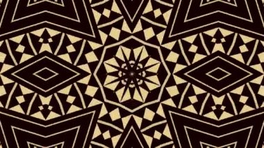 Kaleydoskop sorunsuz döngü sıra mandala desenler çok renkli hareketli grafik arka plan soyut. Yoga için ideal, kulüpleri, gösterir