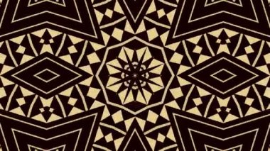 Kaleydoskop sorunsuz döngü sıra mandala desenler çok renkli hareketli grafik arka plan soyut. Yoga için ideal, kulüpleri, gösterir