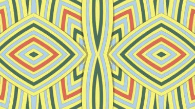 Kaleydoskop sorunsuz döngü sıra mandala desenler çok renkli hareketli grafik arka plan soyut. Yoga için ideal, kulüpleri, gösterir