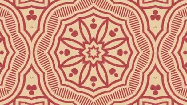 Kaleydoskop Sorunsuz Döngü Sıra Mandala Desenler Çok Renkli Hareketli Grafik — Stok video