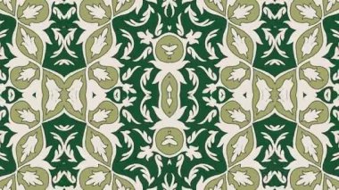 Kaleydoskop sorunsuz döngü sıra mandala desenler çok renkli hareketli grafik arka plan soyut. Yoga için ideal, kulüpleri, gösterir