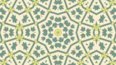 Kaleydoskop sorunsuz döngü sıra mandala desenler çok renkli hareketli grafik arka plan soyut. Yoga için ideal, kulüpleri, gösterir