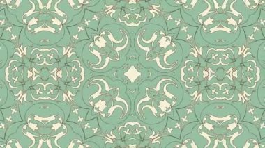 Kaleydoskop sorunsuz döngü sıra mandala desenler çok renkli hareketli grafik arka plan soyut. Yoga için ideal, kulüpleri, gösterir