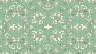 Kaleydoskop sorunsuz döngü sıra mandala desenler çok renkli hareketli grafik arka plan soyut. Yoga için ideal, kulüpleri, gösterir