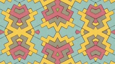 Kaleydoskop sorunsuz döngü sıra mandala desenler çok renkli hareketli grafik arka plan soyut. Yoga için ideal, kulüpleri, gösterir