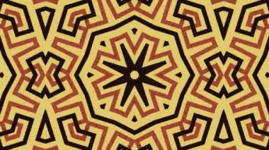 Kaleydoskop sorunsuz döngü sıra mandala desenler çok renkli hareketli grafik arka plan soyut. Yoga için ideal, kulüpleri, gösterir