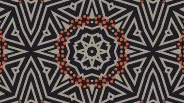Kaleydoskop sorunsuz döngü sıra mandala desenler çok renkli hareketli grafik arka plan soyut. Yoga için ideal, kulüpleri, gösterir