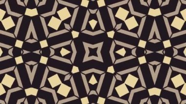 Kaleydoskop sorunsuz döngü sıra mandala desenler çok renkli hareketli grafik arka plan soyut. Yoga için ideal, kulüpleri, gösterir