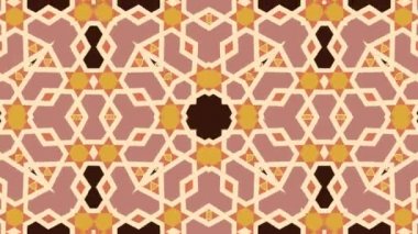 Kaleydoskop sorunsuz döngü sıra mandala desenler çok renkli hareketli grafik arka plan soyut. Yoga için ideal, kulüpleri, gösterir