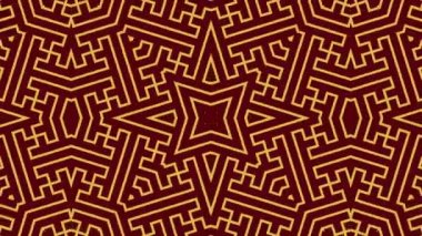 Kaleydoskop sorunsuz döngü sıra mandala desenler çok renkli hareketli grafik arka plan soyut. Yoga için ideal, kulüpleri, gösterir