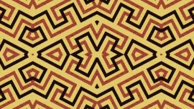 Kaleydoskop sorunsuz döngü sıra mandala desenler çok renkli hareketli grafik arka plan soyut. Yoga için ideal, kulüpleri, gösterir
