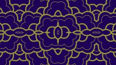 Kaleydoskop sorunsuz döngü sıra mandala desenler çok renkli hareketli grafik arka plan soyut. Yoga için ideal, kulüpleri, gösterir