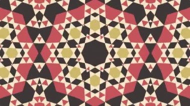 Kaleydoskop sorunsuz döngü sıra mandala desenler çok renkli hareketli grafik arka plan soyut. Yoga için ideal, kulüpleri, gösterir