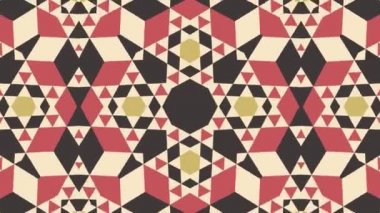 Kaleydoskop sorunsuz döngü sıra mandala desenler çok renkli hareketli grafik arka plan soyut. Yoga için ideal, kulüpleri, gösterir