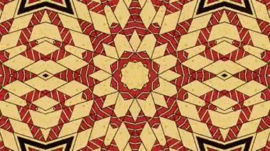 Kaleydoskop sorunsuz döngü sıra mandala desenler çok renkli hareketli grafik arka plan soyut. Yoga için ideal, kulüpleri, gösterir