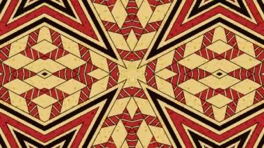 Kaleydoskop sorunsuz döngü sıra mandala desenler çok renkli hareketli grafik arka plan soyut. Yoga için ideal, kulüpleri, gösterir