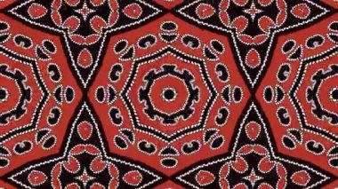 Kaleydoskop sorunsuz döngü sıra mandala desenler çok renkli hareketli grafik arka plan soyut. Yoga için ideal, kulüpleri, gösterir