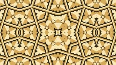 Kaleydoskop sorunsuz döngü sıra mandala desenler çok renkli hareketli grafik arka plan soyut. Yoga için ideal, kulüpleri, gösterir