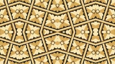Kaleydoskop sorunsuz döngü sıra mandala desenler çok renkli hareketli grafik arka plan soyut. Yoga için ideal, kulüpleri, gösterir