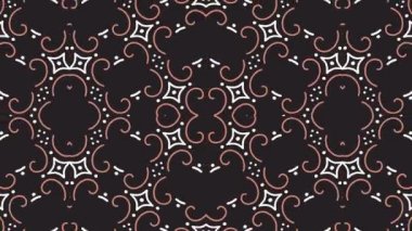 Kaleydoskop sorunsuz döngü sıra mandala desenler çok renkli hareketli grafik arka plan soyut. Yoga için ideal, kulüpleri, gösterir