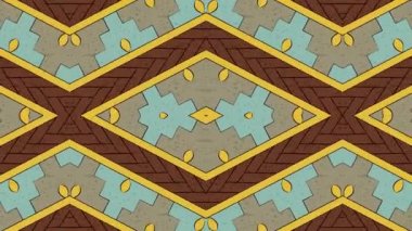 Kaleydoskop sorunsuz döngü sıra mandala desenler çok renkli hareketli grafik arka plan soyut. Yoga için ideal, kulüpleri, gösterir