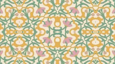 Kaleydoskop sorunsuz döngü sıra mandala desenler çok renkli hareketli grafik arka plan soyut. Yoga için ideal, kulüpleri, gösterir