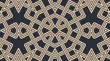 Kaleydoskop sorunsuz döngü sıra mandala desenler çok renkli hareketli grafik arka plan soyut. Yoga için ideal, kulüpleri, gösterir