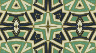 Kaleydoskop sorunsuz döngü sıra mandala desenler çok renkli hareketli grafik arka plan soyut. Yoga için ideal, kulüpleri, gösterir