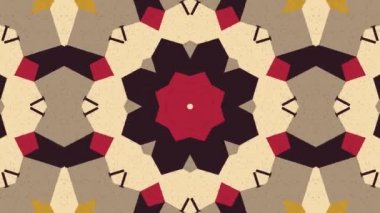 Kaleydoskop sorunsuz döngü sıra mandala desenler çok renkli hareketli grafik arka plan soyut. Yoga için ideal, kulüpleri, gösterir